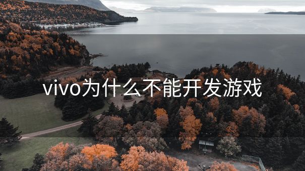 vivo为什么不能开发游戏