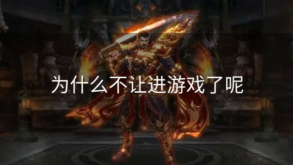 为什么不让进游戏了呢